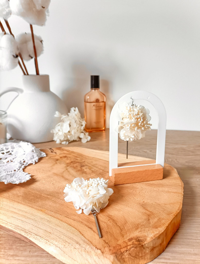 Boucles d'oreilles Porcelaine