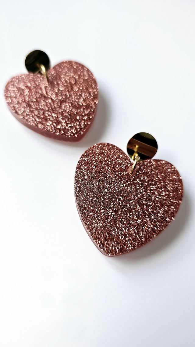 KISS'KISS aux paillettes vieux rose