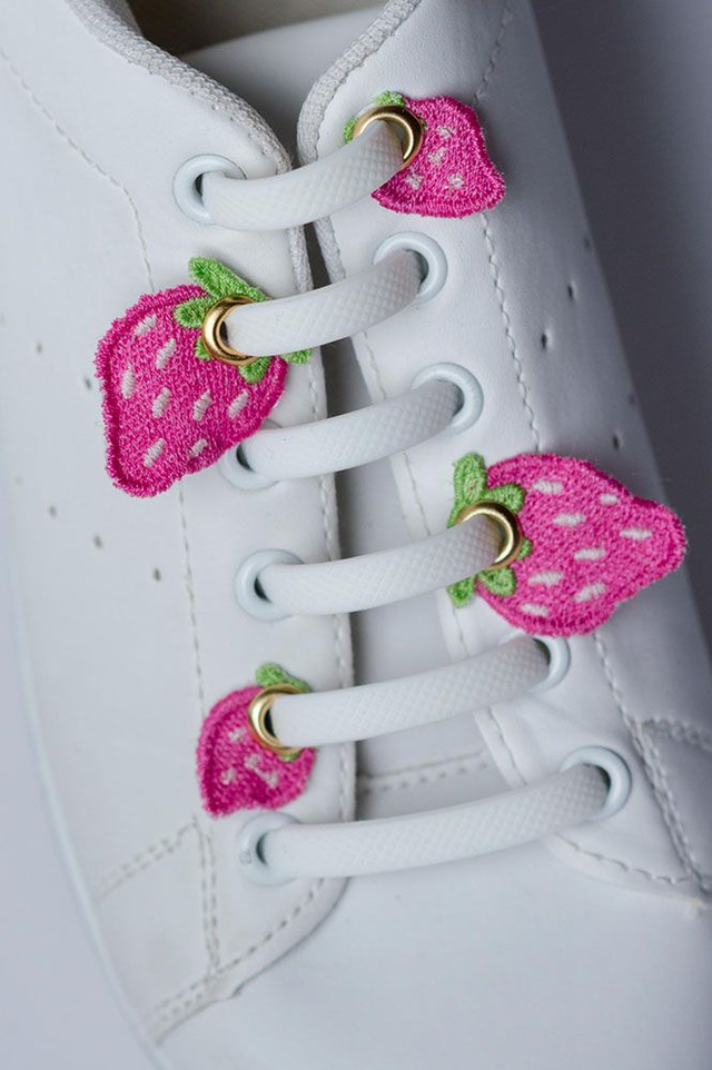 Patchs lacets FRAISES