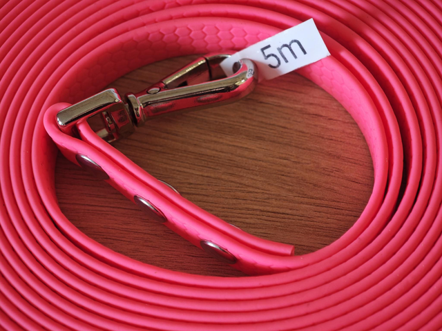 Longe rose Sans poignée de 5m &16mm de largeur