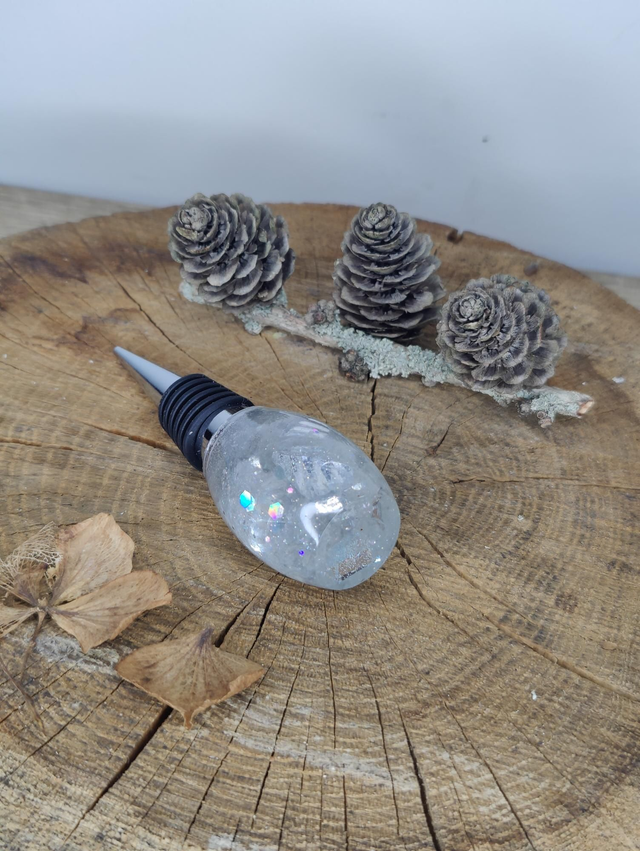 Bouchon de bouteilles réutilisable modèle glace givré 