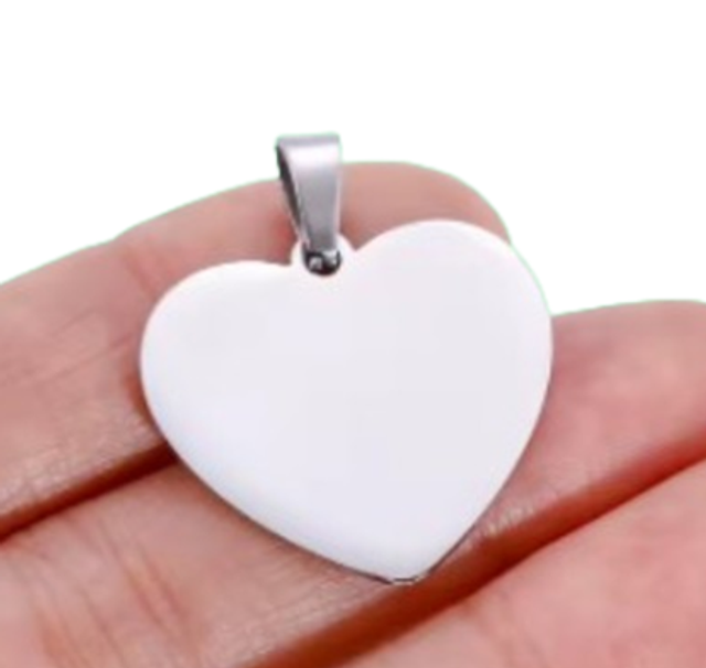 pendentif cœur ROSA ETERNA or/argent 