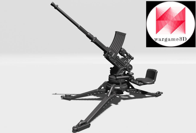 Wargame3D - Oerlikon JLaS 20mm Anti Aircraft Gun (Available in 1/72, 1/48 and 1/56)