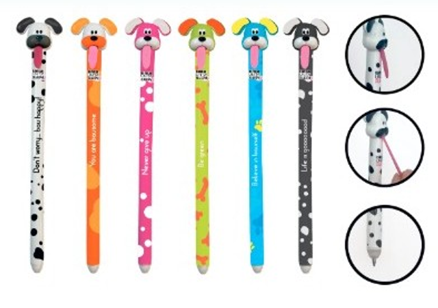 Penna Cancellabile blu cagnolino slurpy