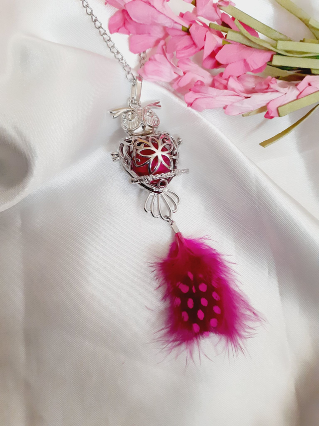 Bola de grossesse hibou violet