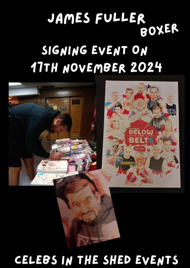 James Fuller Limited Edition Signed A4 Portrait Print At Boxing Signing On 17th November 2024 BUY NOW