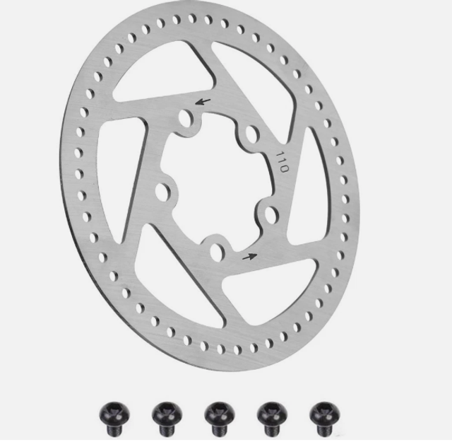 Frein à disque 110 mm 5 trous + vis scooter électrique disques de frein accessoires de rechange