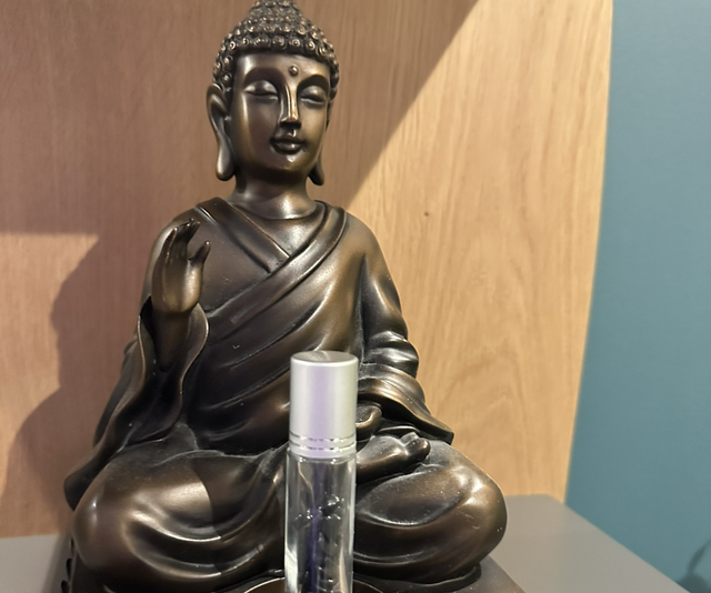 Roll-on avec pierres naturelles d’Obsidienne Noire