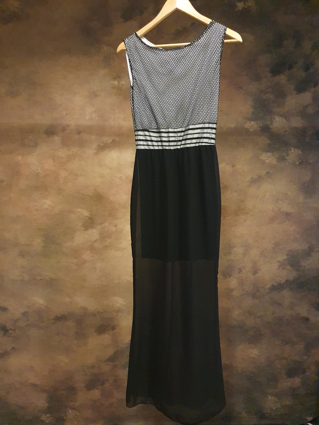 Abendkleid Schwarz 36 mit Tüll