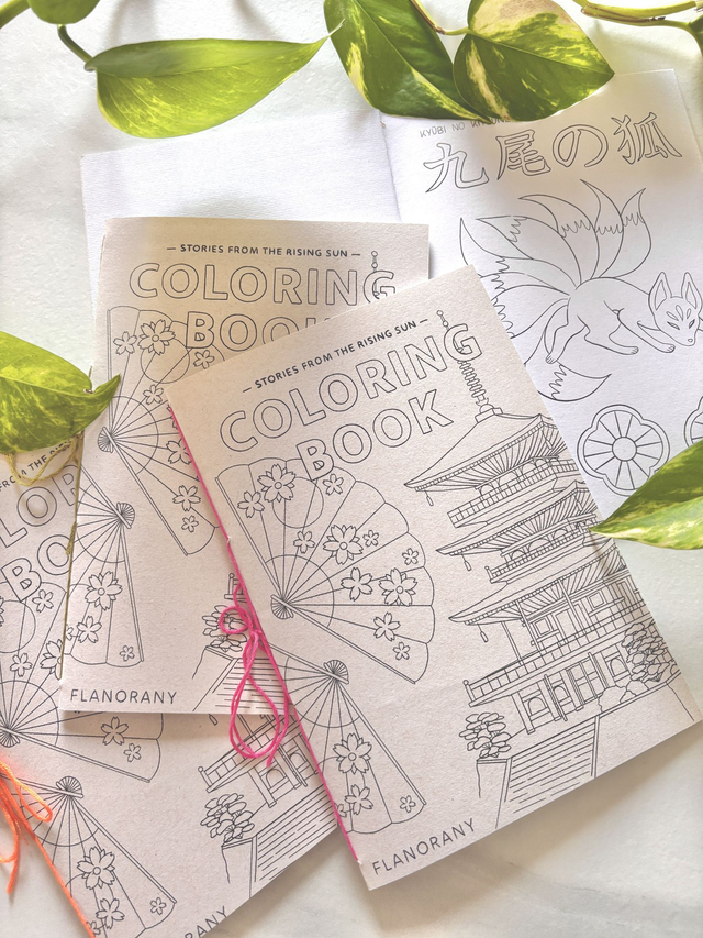 Carnet de coloriages ~ Stories from the Rising Sun