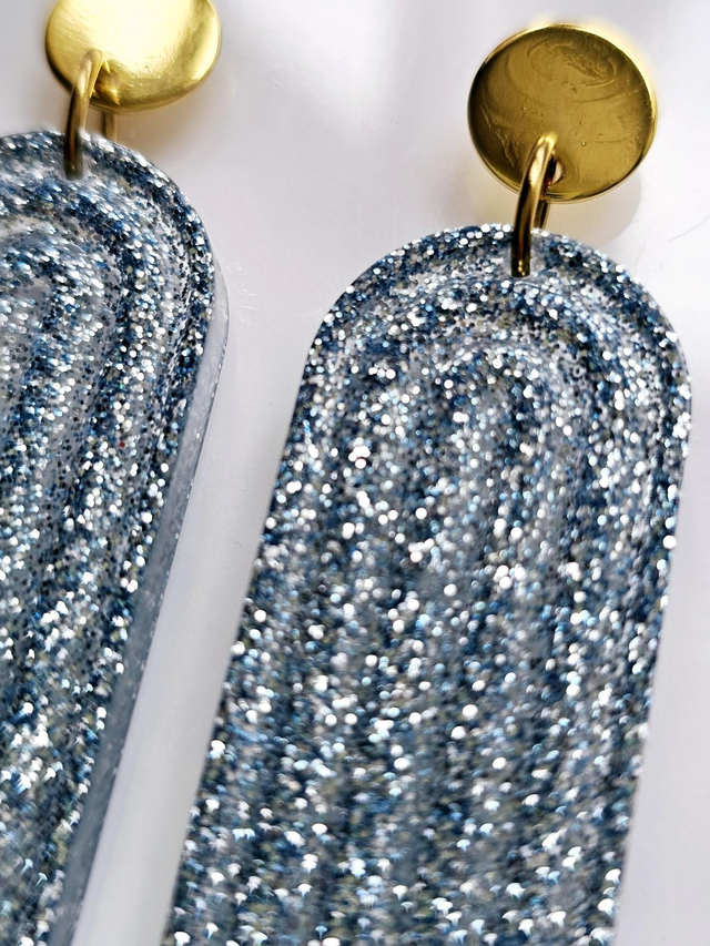 ARTY fines paillettes bleues ciel