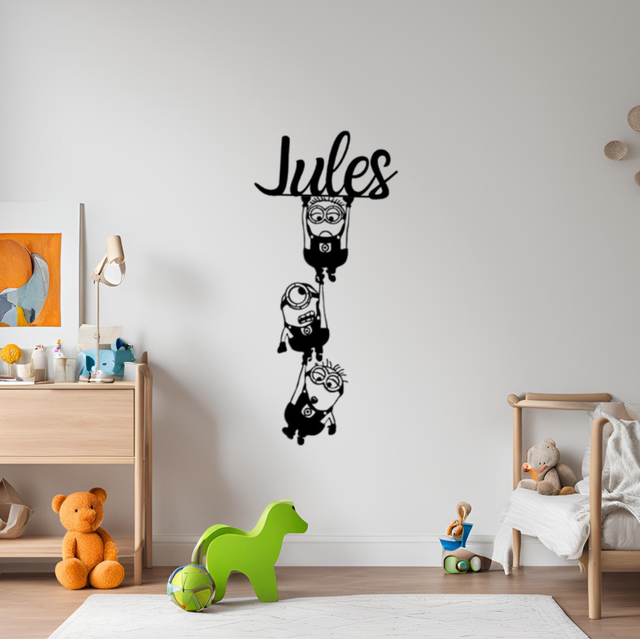 Prénom les minions (45x21cm)