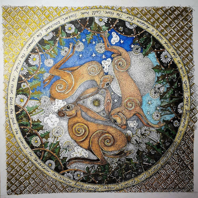 irish hare Original SOLD