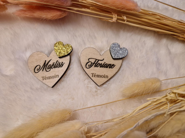 Badges paillettes végétales