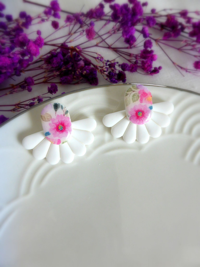 Boucles d'oreilles éventails - Fleurs de Lumière