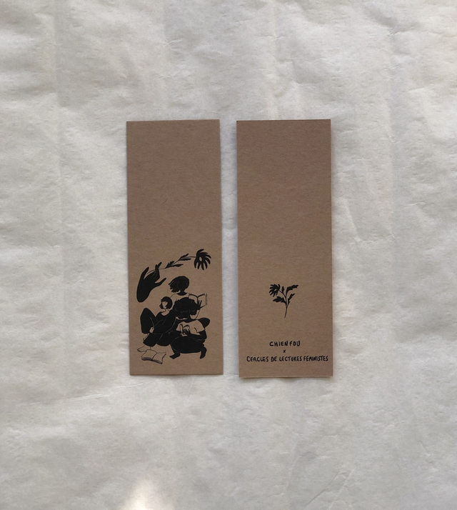 Marque-page Le Repos des guerrières – Illustration de Chien Fou – Papeterie féministe made in France – Carte postale fabriqué à Paris