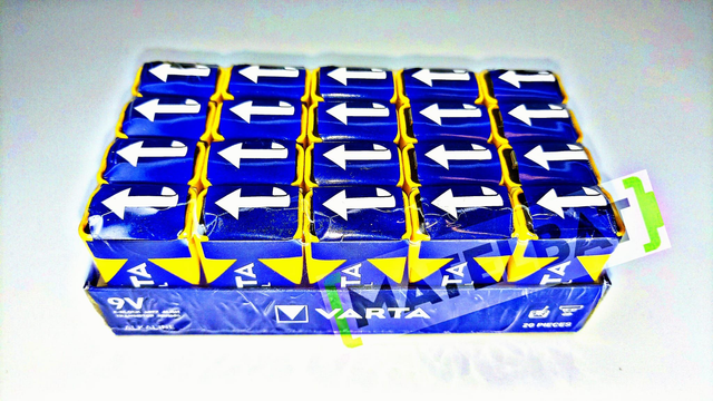 PACK 20 PILAS 6LR61 VARTA INDUSTRIAL PRO 9V