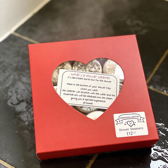 Valentines Shower Steamers x9