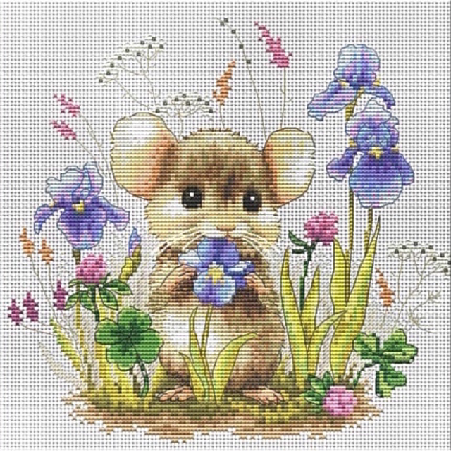 VDV Mouse Counted Cross Stitch