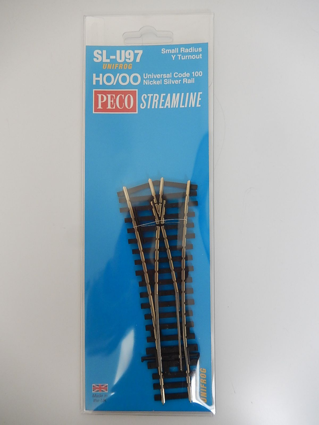 aiguillage symétrique Y 24° Peco SL-U97 H0