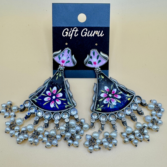 Meenakari Ear rings Blue