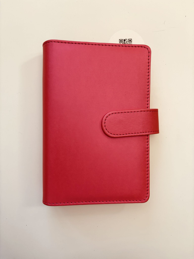 Classeur rose brillant