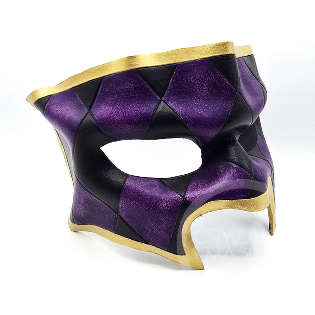 Purple Harlequin Masquerade 