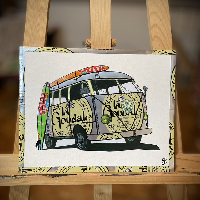 Tableau Combi van vintage 