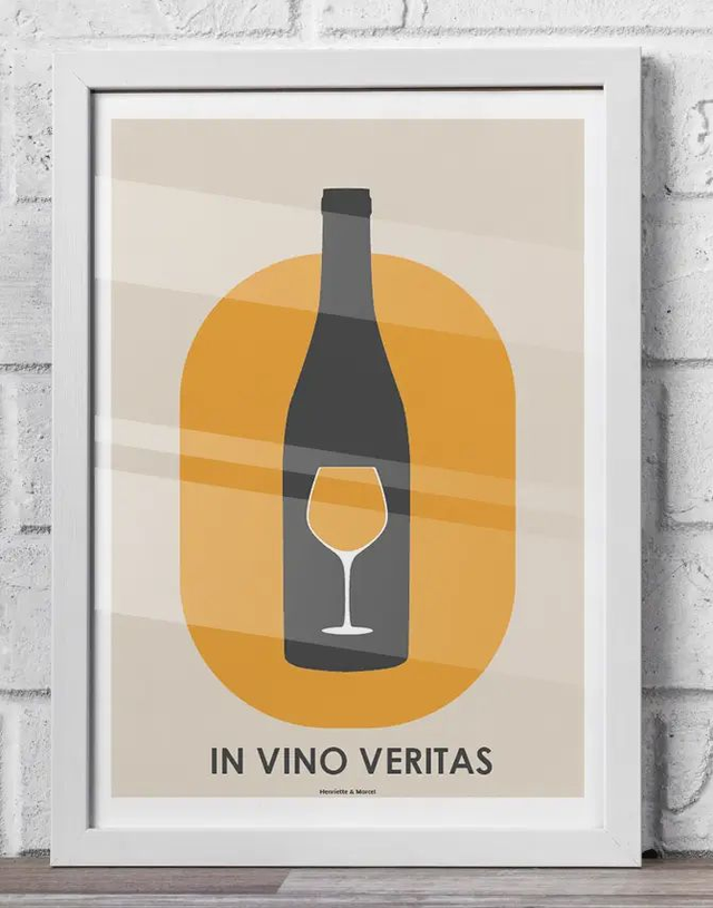 02 - Carte postale vin style vintage