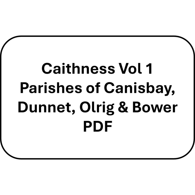Caithness Monumental Inscriptions, Volume 1 (PDF)