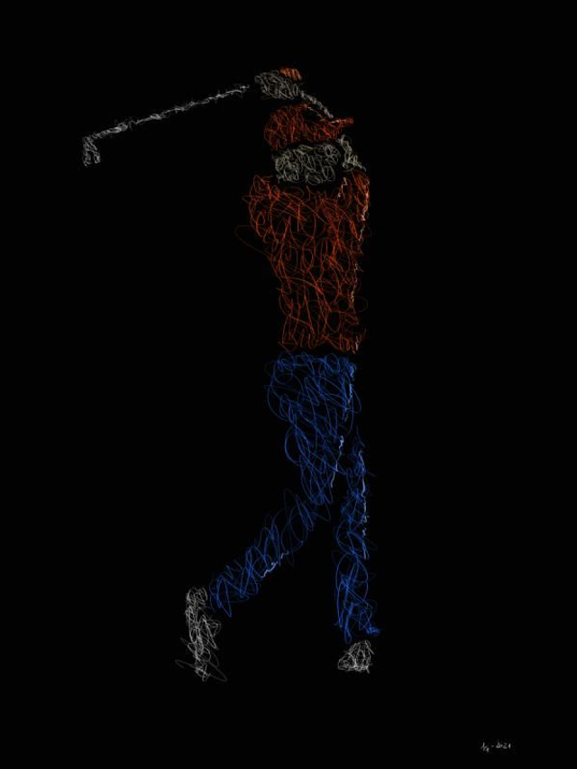 Golfeur swing (limité à 30 exemplaires)