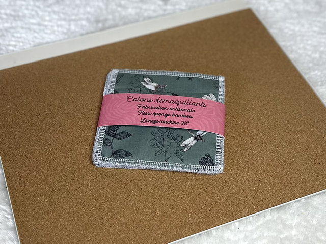 Carrés démaquillants LIBELLULES 