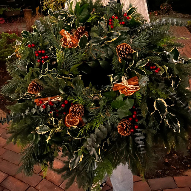 Fresh Handmade Wreath approx 60-65cm (made to order)