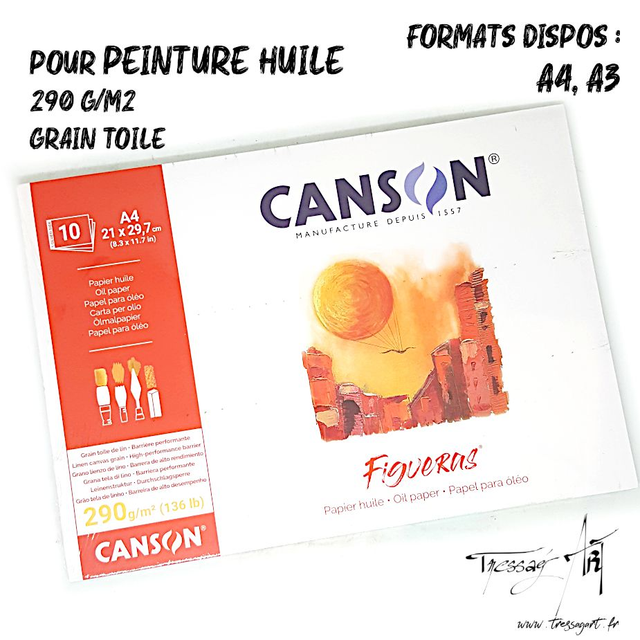 CANSON - PAPIER PEINTURE HUILE FIGUERAS - CA016