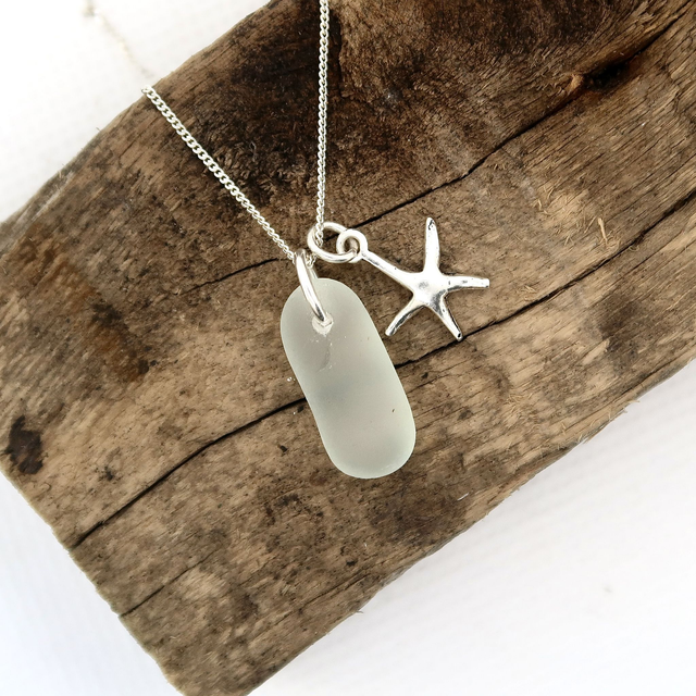 Starfish Seaglass Necklace