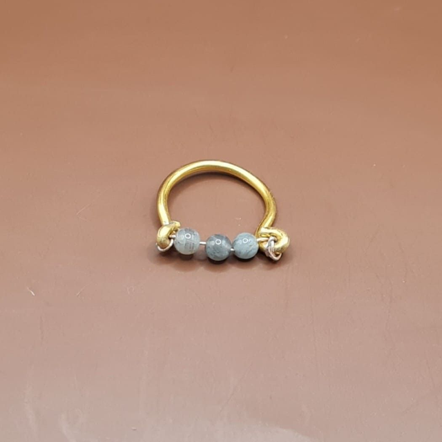 Bague non ajustable Labradorite 54