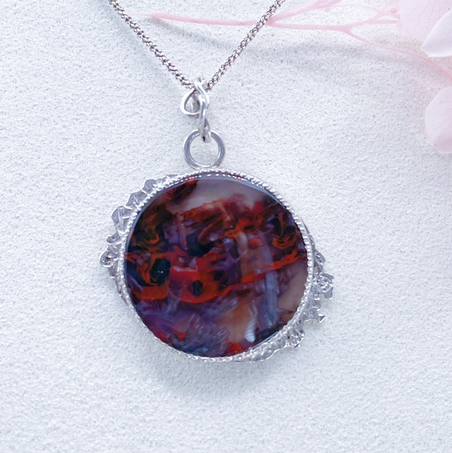 Collier Agate bâton 