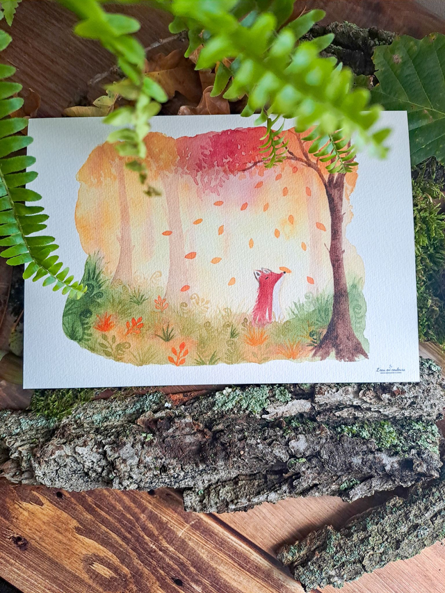 Affiche Fine Art Cookie le renard