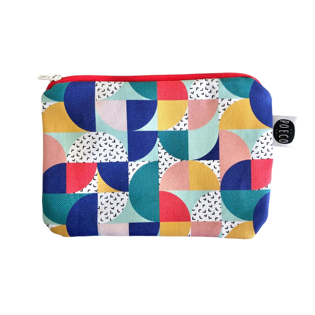 Trousse porte-monnaie - BAUHAUS ( bleu - vert - rouge - jaune)