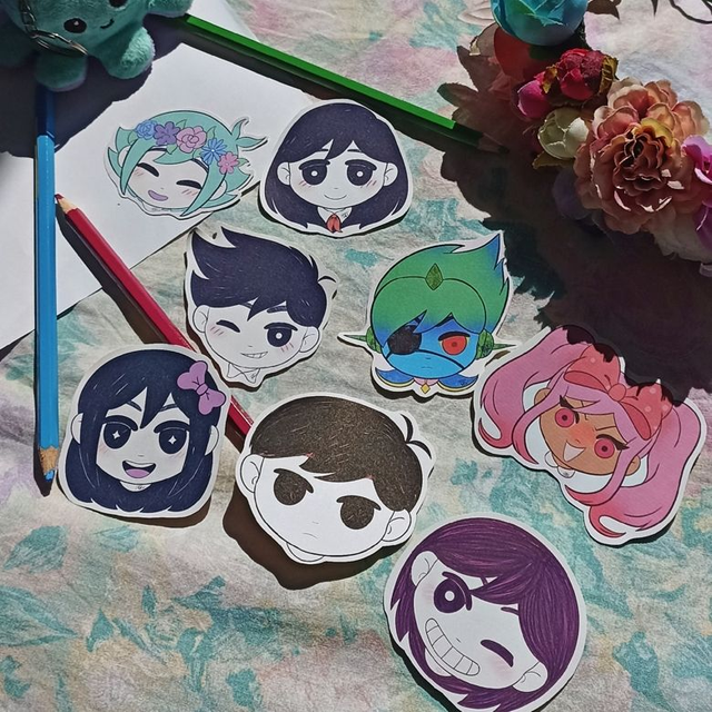 Omori stickers set