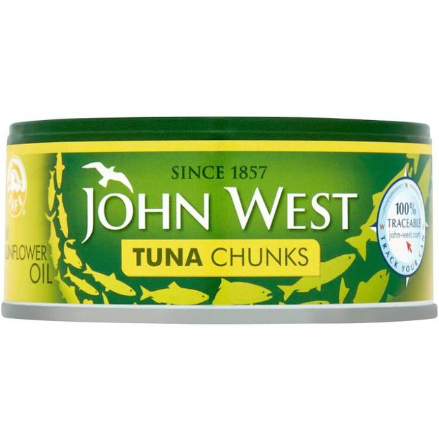 Tuna Chunks in Sunflower Oil 145g, John West.