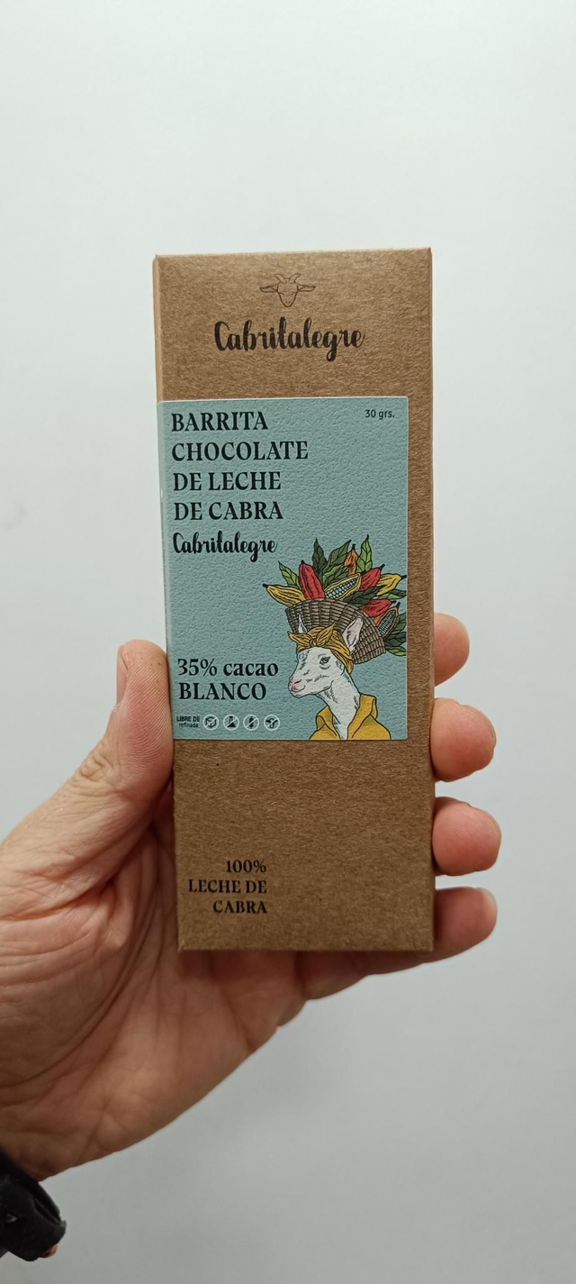 Barrita cacao blanco 35% cabrita alegre