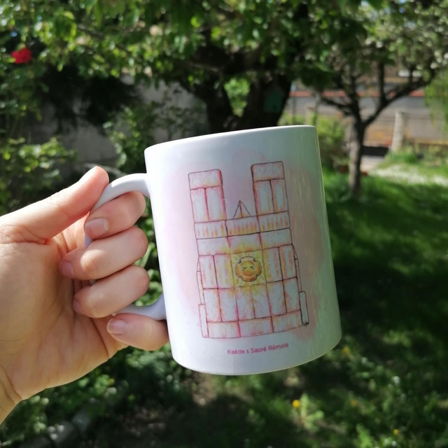 Mug cathédrale biscuits roses