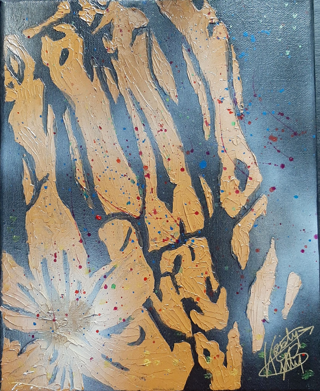 "La main de dieu ocre"