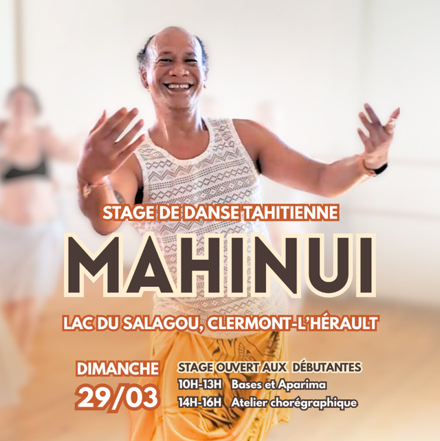 Stage Mahinui Tau - 29 mars au Salagou