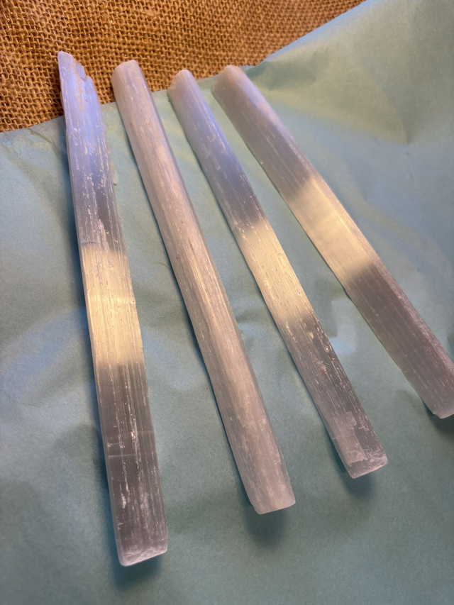 Selenite wands 15cm long