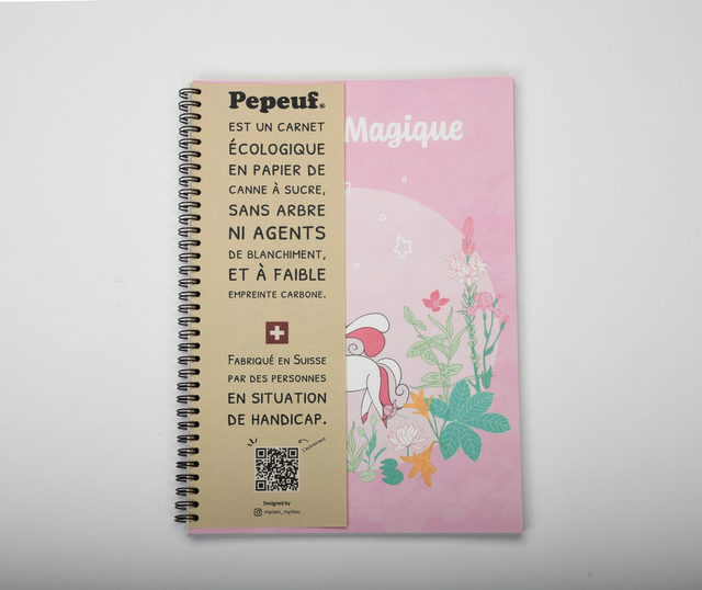 Carnet A4 illustré de la marque Pepeuf