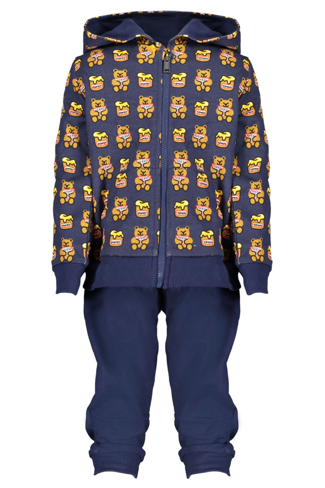 GUESS JEANS FELPA CON ZIP BAMBINO BLU