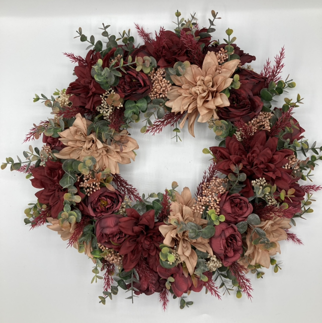 L-21 Faux Flower Wreath