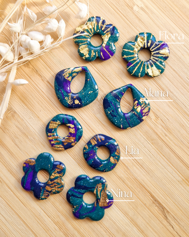 Vert, violet et bleu - Pampilles